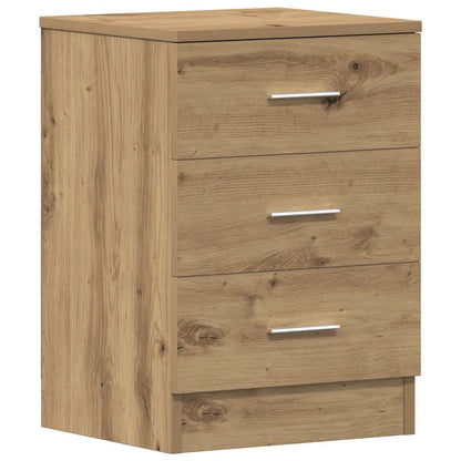 Nachttische 2 Stk. Artisan-Eiche 38x35x55 cm Holzwerkstoff