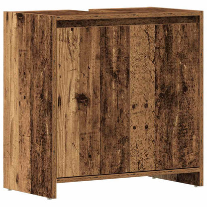 Håndvaskskab gammelt trælook 60x33x60 cm træmateriale