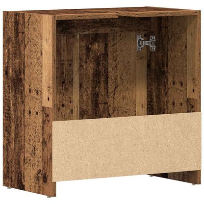 Håndvaskskab gammelt trælook 60x33x60 cm træmateriale