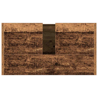 Håndvaskskab gammelt trælook 60x33x60 cm træmateriale