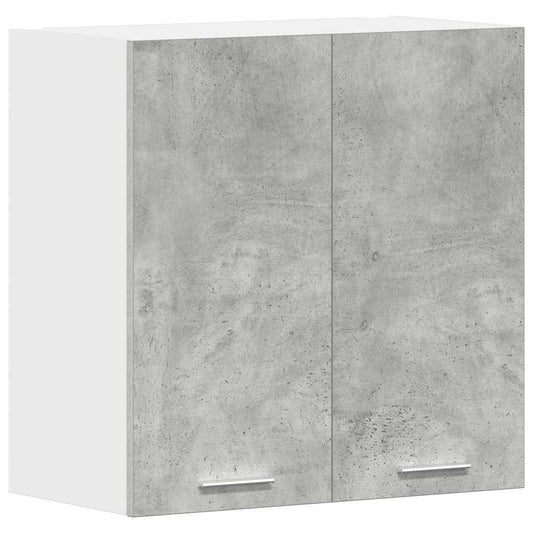 Køkken overskab betongrå 60x31x60 cm træmateriale