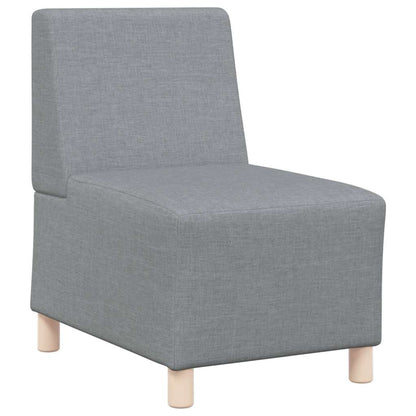 Sofa-Stuhl ohne Armlehnen Hellgrau 55 cm Stoff