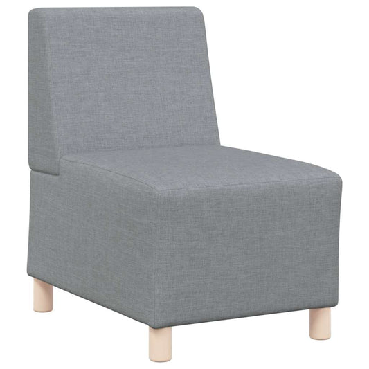 Sofa-Stuhl ohne Armlehnen Hellgrau 55 cm Stoff