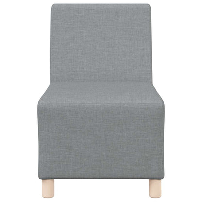 Sofa-Stuhl ohne Armlehnen Hellgrau 55 cm Stoff