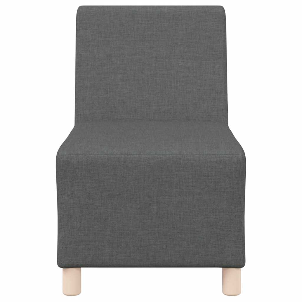 Sofa-Stuhl ohne Armlehnen Dunkelgrau 55 cm Stoff