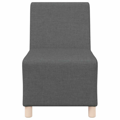 Sofa-Stuhl ohne Armlehnen Dunkelgrau 55 cm Stoff