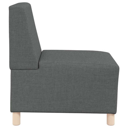 Sofa-Stuhl ohne Armlehnen Dunkelgrau 55 cm Stoff