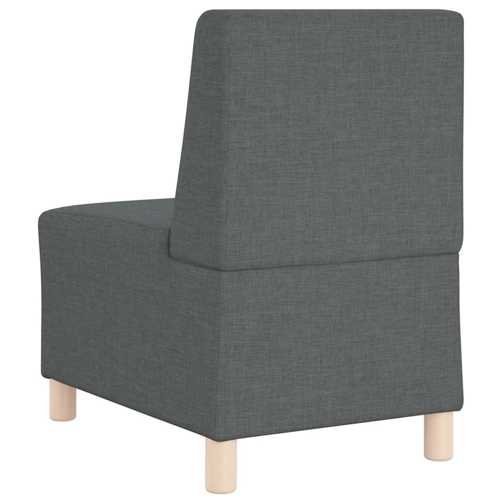 Sofa-Stuhl ohne Armlehnen Dunkelgrau 55 cm Stoff