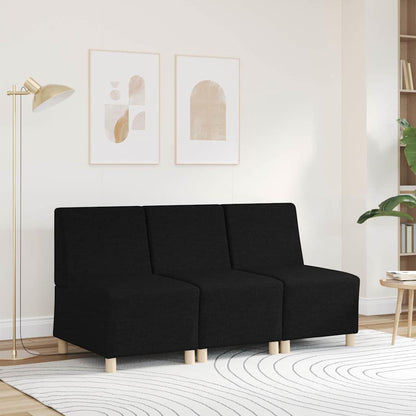 Sofa-Stuhl ohne Armlehnen Schwarz 55 cm Stoff