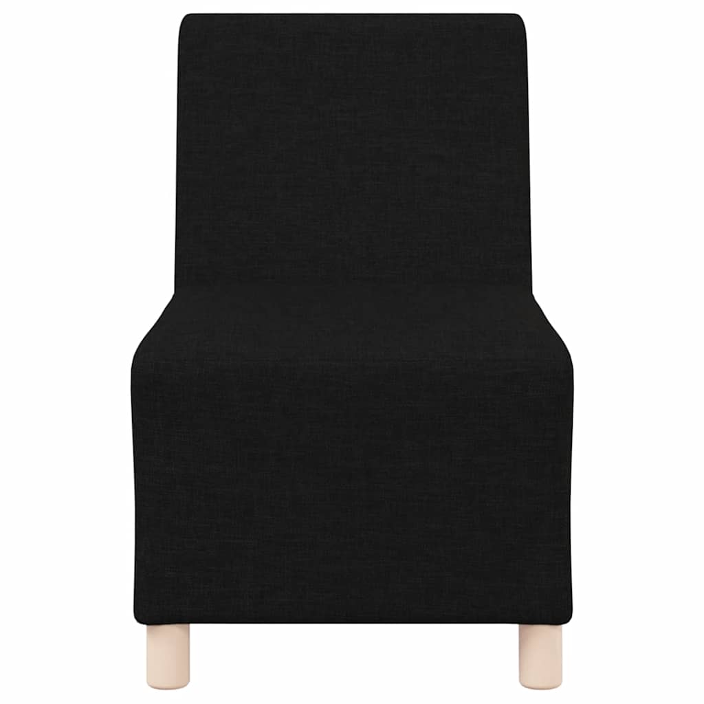 Sofa-Stuhl ohne Armlehnen Schwarz 55 cm Stoff