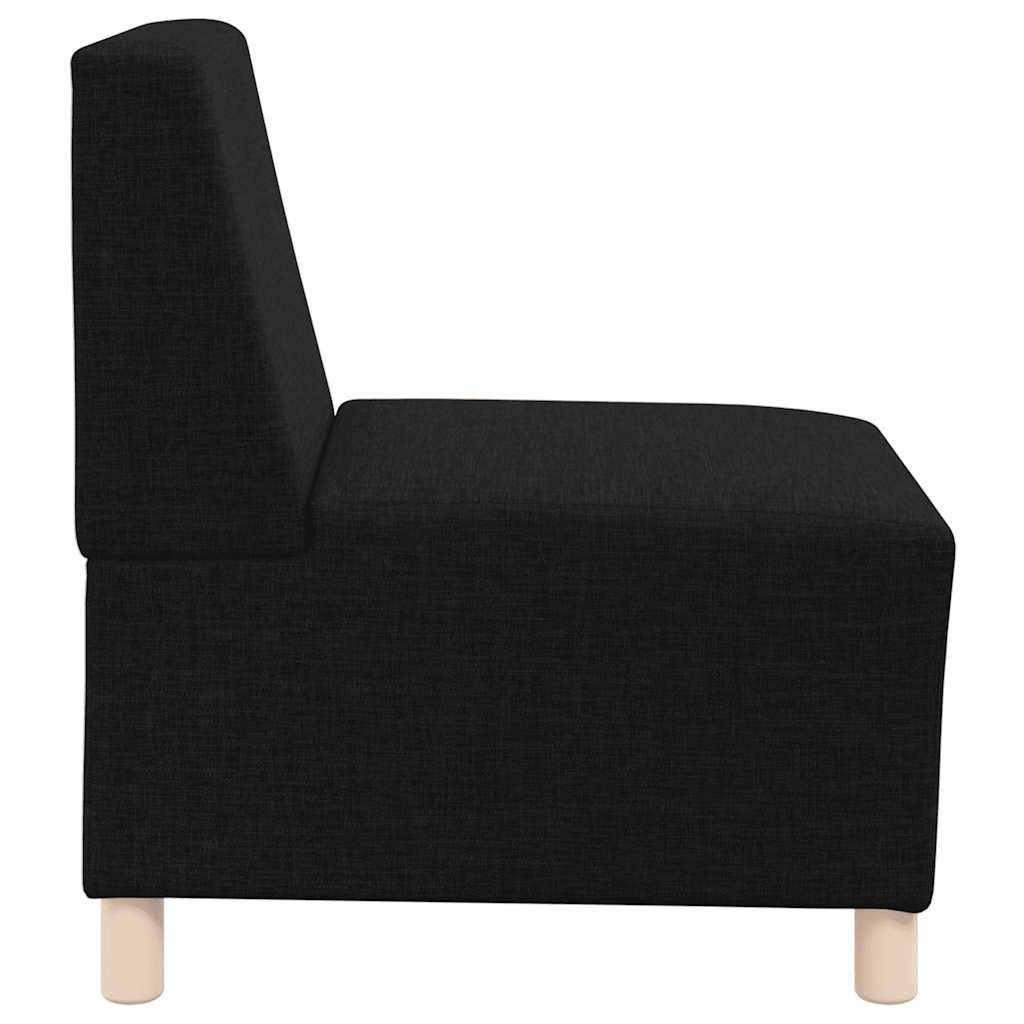 Sofa-Stuhl ohne Armlehnen Schwarz 55 cm Stoff