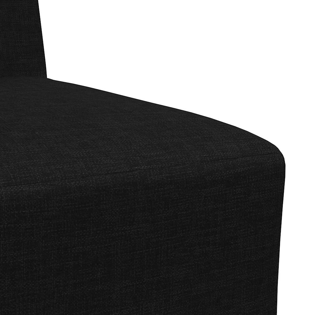 Sofa-Stuhl ohne Armlehnen Schwarz 55 cm Stoff