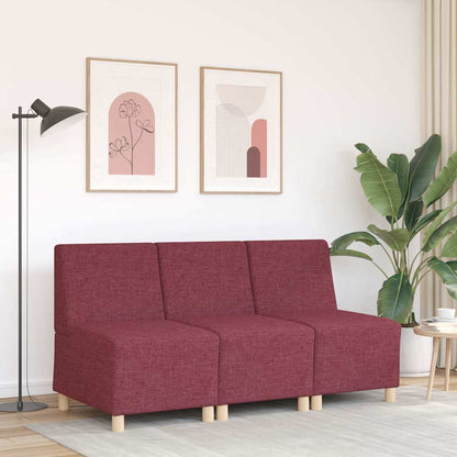Sofa-Stuhl ohne Armlehnen Weinrot 55 cm Stoff