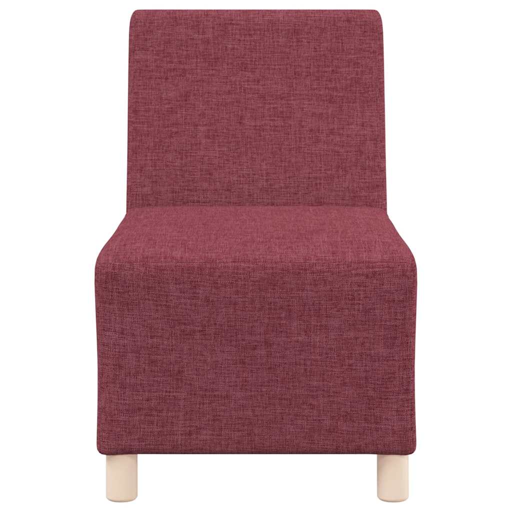 Sofa-Stuhl ohne Armlehnen Weinrot 55 cm Stoff