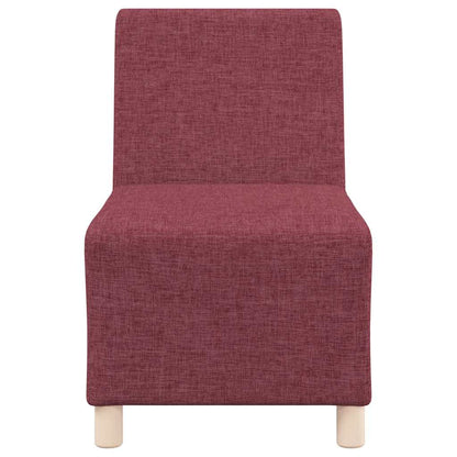 Sofa-Stuhl ohne Armlehnen Weinrot 55 cm Stoff