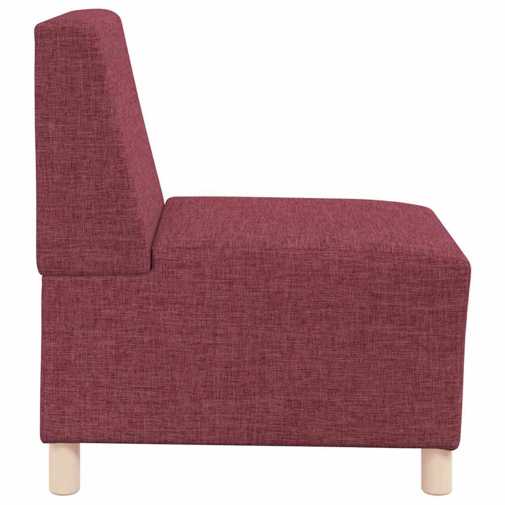 Sofa-Stuhl ohne Armlehnen Weinrot 55 cm Stoff