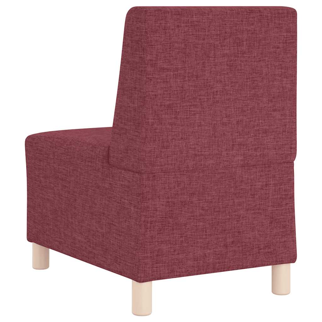 Sofa-Stuhl ohne Armlehnen Weinrot 55 cm Stoff