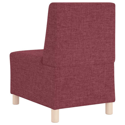 Sofa-Stuhl ohne Armlehnen Weinrot 55 cm Stoff