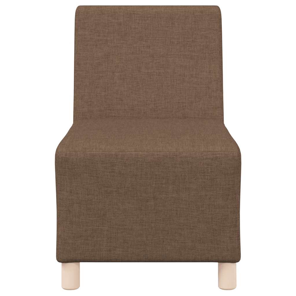 Sofa-Stuhl ohne Armlehnen Braun 55 cm Stoff