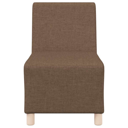 Sofa-Stuhl ohne Armlehnen Braun 55 cm Stoff
