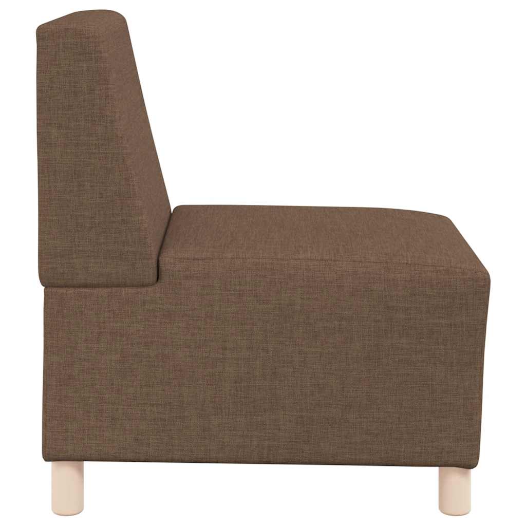 Sofa-Stuhl ohne Armlehnen Braun 55 cm Stoff