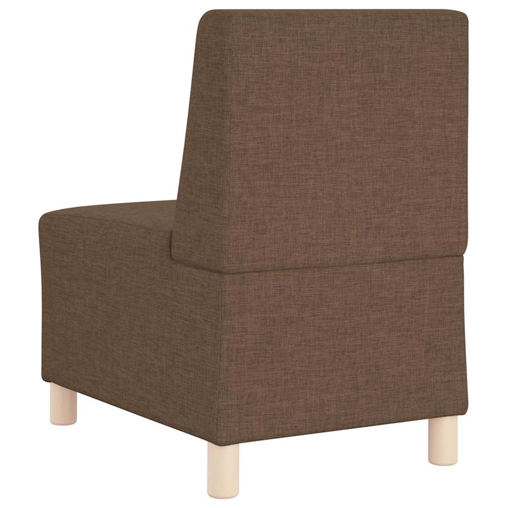 Sofa-Stuhl ohne Armlehnen Braun 55 cm Stoff
