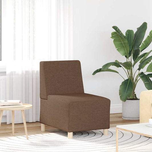 Sofa-Stuhl ohne Armlehnen Braun 55 cm Stoff