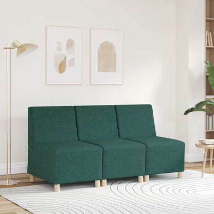 Sofa-Stuhl ohne Armlehnen Dunkelgrün 55 cm Stoff