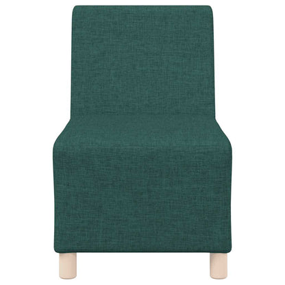 Sofa-Stuhl ohne Armlehnen Dunkelgrün 55 cm Stoff