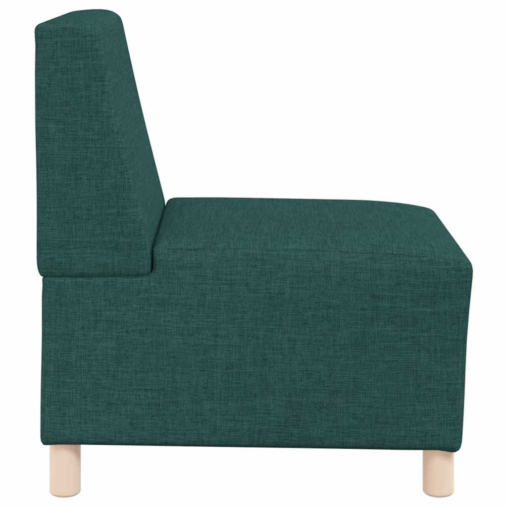 Sofa-Stuhl ohne Armlehnen Dunkelgrün 55 cm Stoff