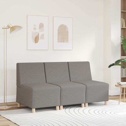 Sofa-Stuhl ohne Armlehnen Taupe 55 cm Stoff