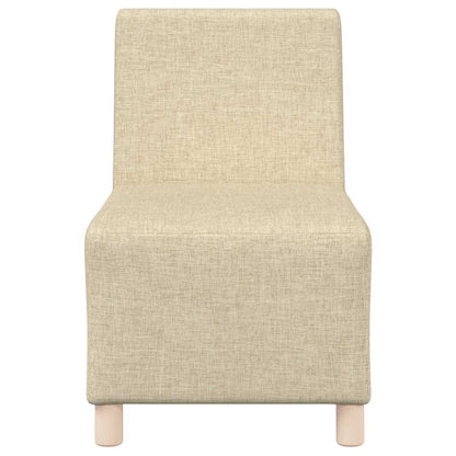 Sofa-Stuhl ohne Armlehnen Creme 55 cm Stoff