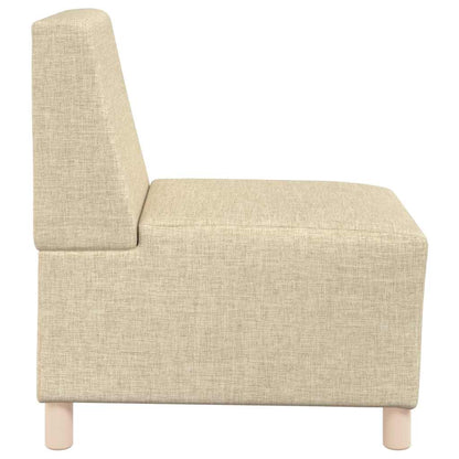 Sofa-Stuhl ohne Armlehnen Creme 55 cm Stoff