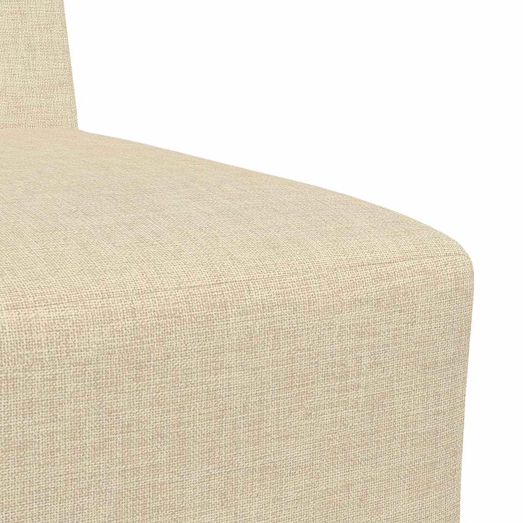Sofa-Stuhl ohne Armlehnen Creme 55 cm Stoff