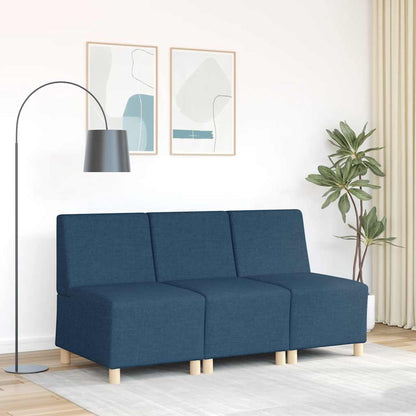 Sofa-Stuhl ohne Armlehnen Blau 55 cm Stoff