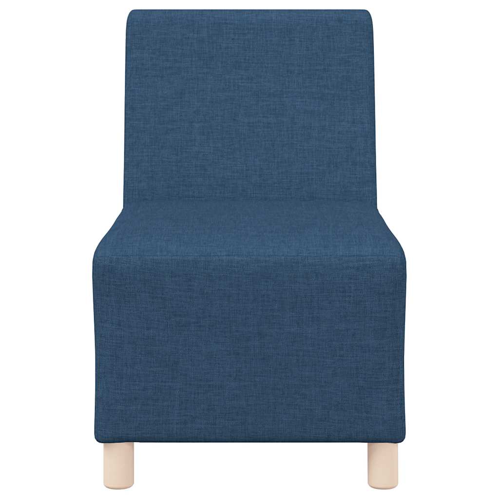 Sofa-Stuhl ohne Armlehnen Blau 55 cm Stoff