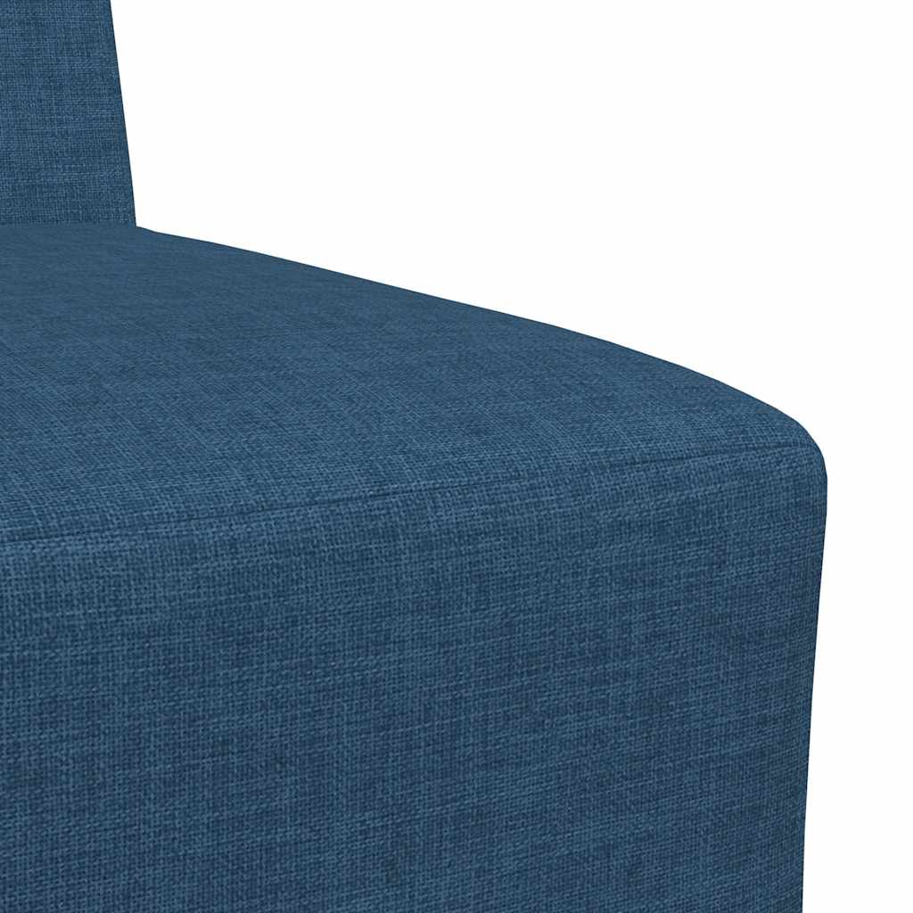 Sofa-Stuhl ohne Armlehnen Blau 55 cm Stoff