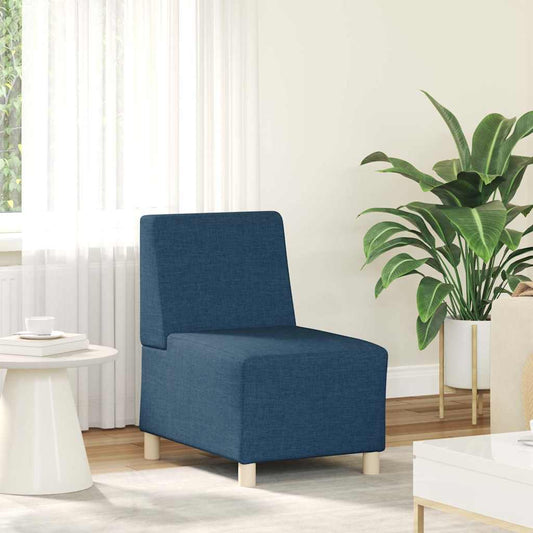 Sofa-Stuhl ohne Armlehnen Blau 55 cm Stoff