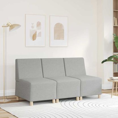 Sofa-Stuhl ohne Armlehnen Wolkengrau 55 cm Stoff