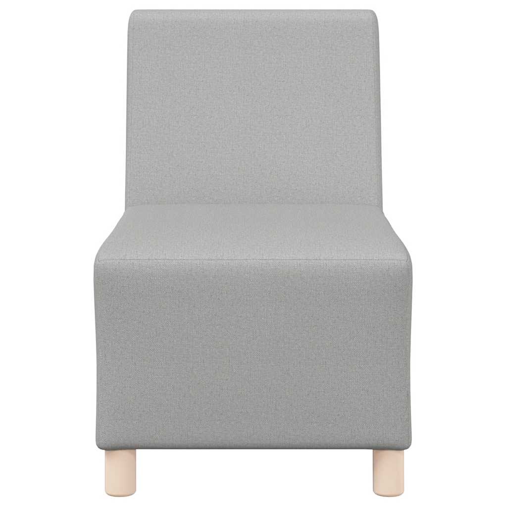 Sofa-Stuhl ohne Armlehnen Wolkengrau 55 cm Stoff