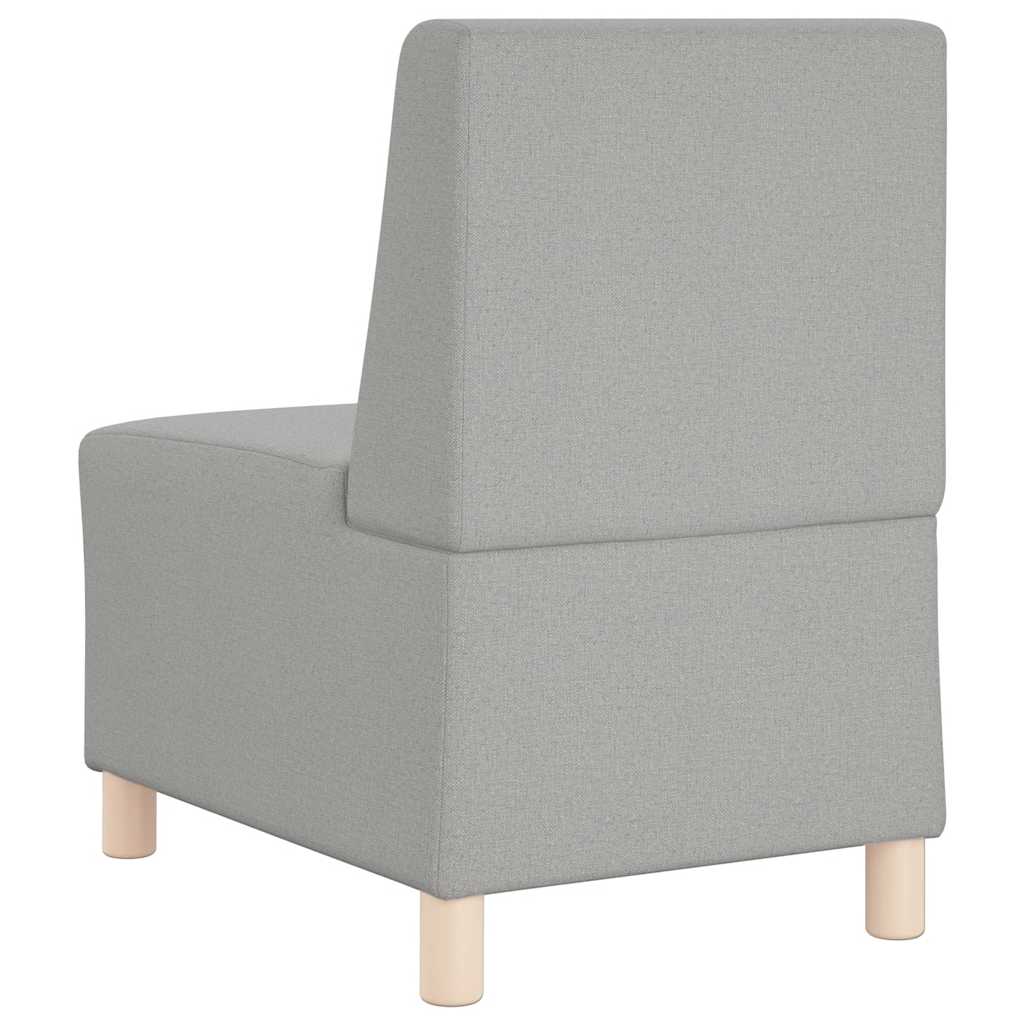Sofa-Stuhl ohne Armlehnen Wolkengrau 55 cm Stoff