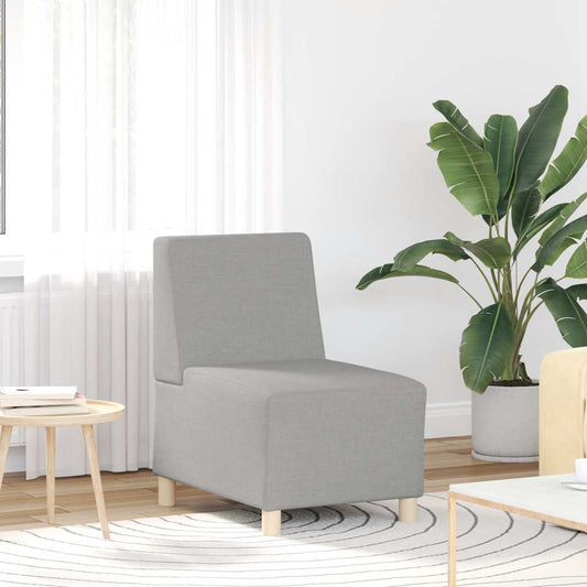 Sofa-Stuhl ohne Armlehnen Wolkengrau 55 cm Stoff