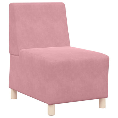 Sofa-Stuhl ohne Armlehnen Rosa 55 cm Samt