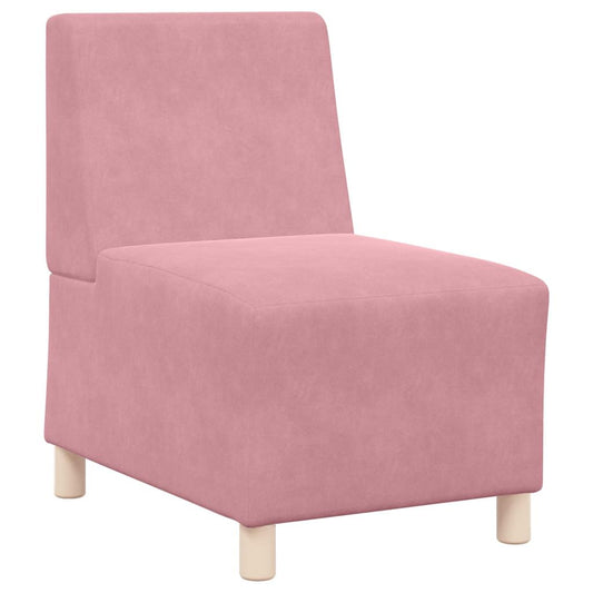 Sofa-Stuhl ohne Armlehnen Rosa 55 cm Samt