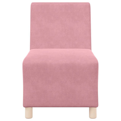 Sofa-Stuhl ohne Armlehnen Rosa 55 cm Samt