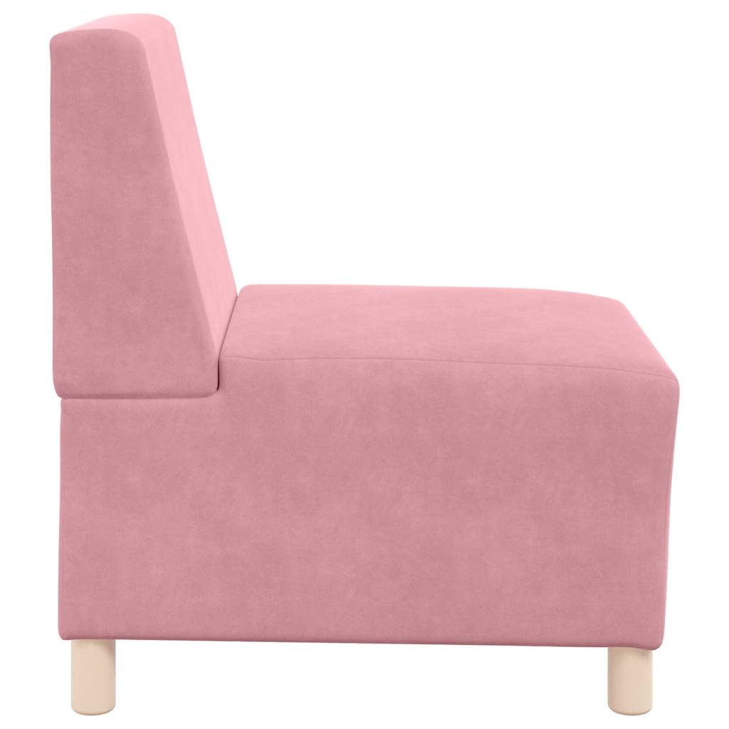 Sofa-Stuhl ohne Armlehnen Rosa 55 cm Samt