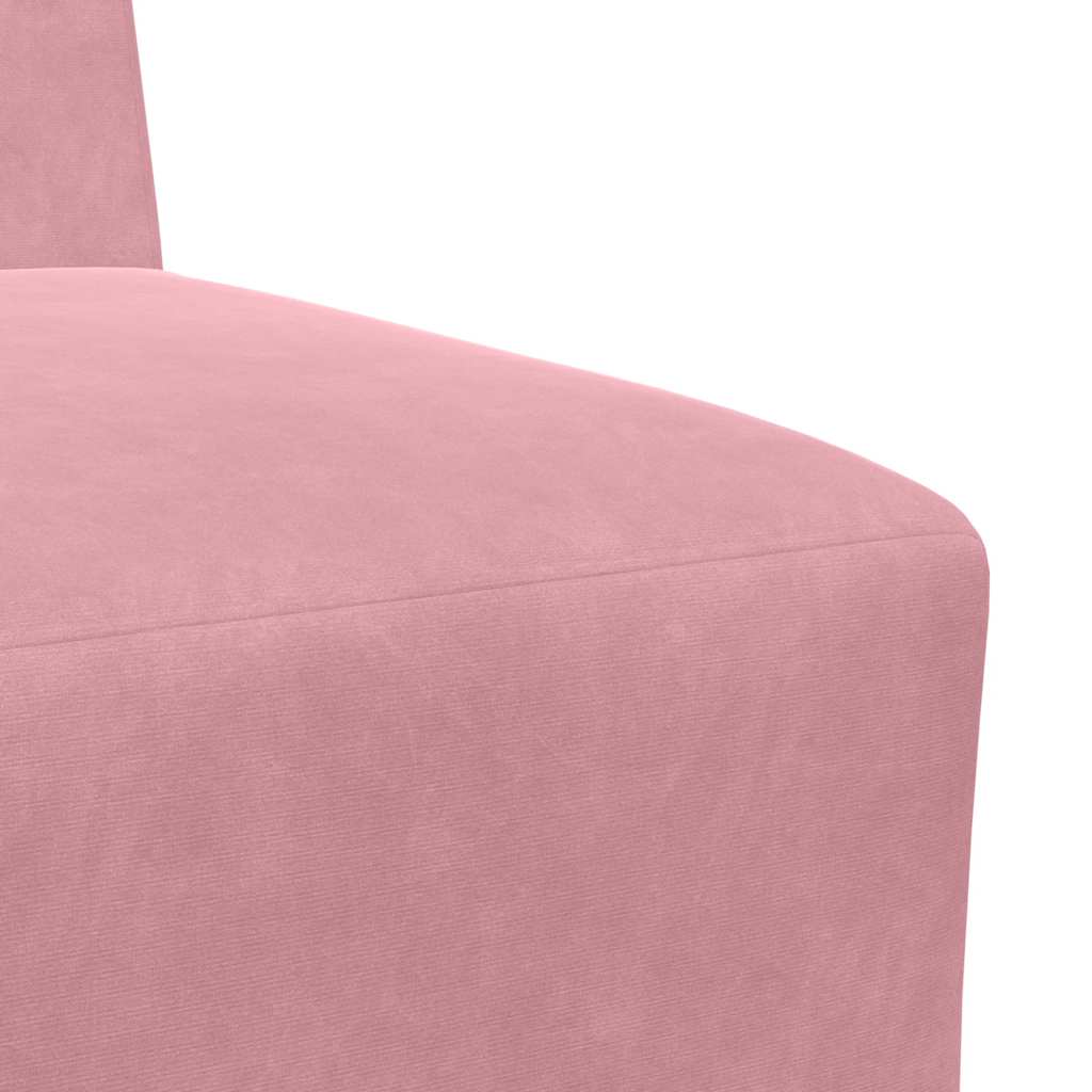 Sofa-Stuhl ohne Armlehnen Rosa 55 cm Samt
