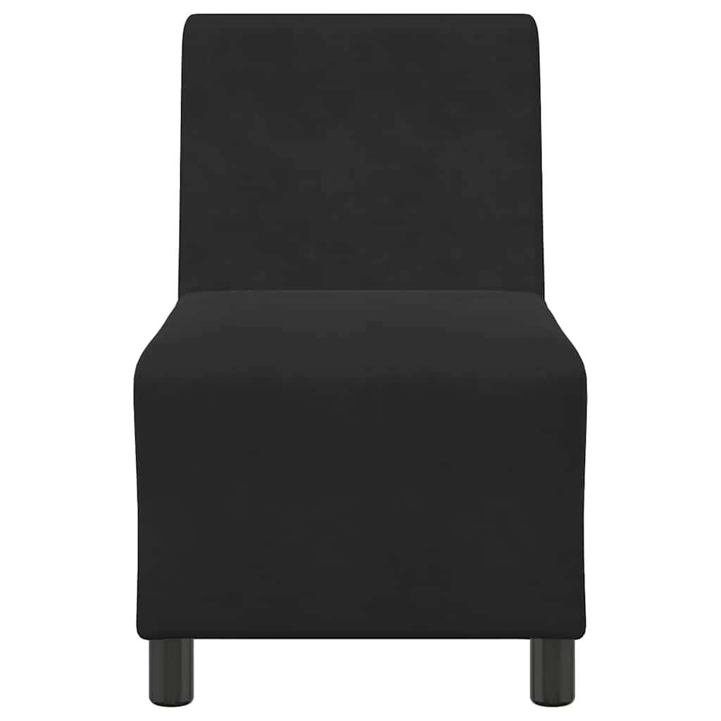 | Modulares Armfreies Sofa | Schwarz 55 x 74 x 82 cm Samt