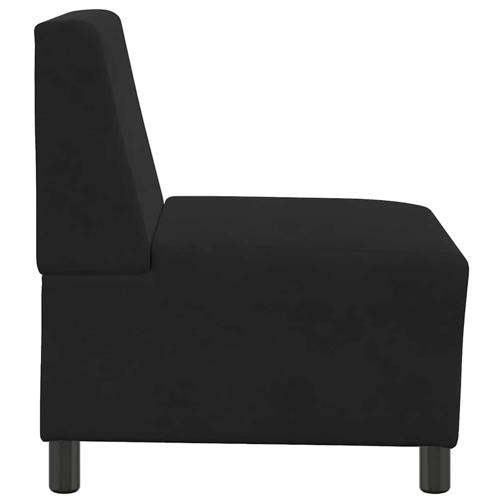 | Modulares Armfreies Sofa | Schwarz 55 x 74 x 82 cm Samt