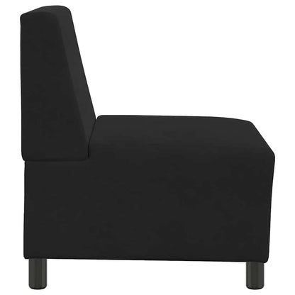 | Modulares Armfreies Sofa | Schwarz 55 x 74 x 82 cm Samt